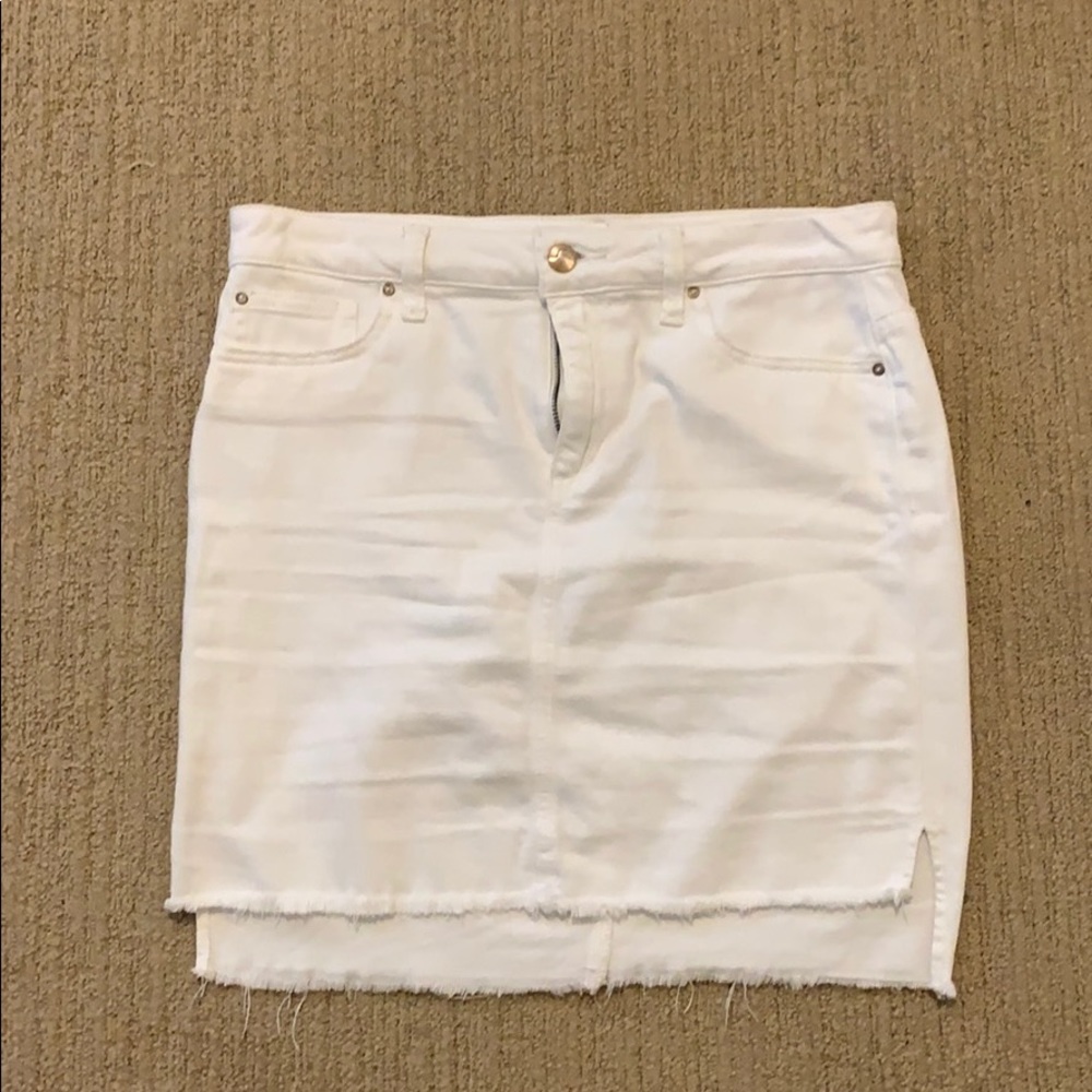Joes Jeans white denim mini skirt